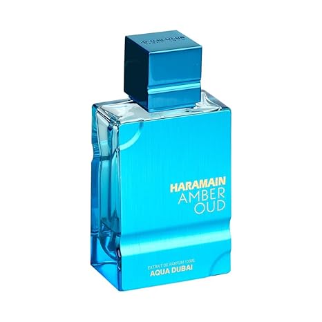 Al Haramain Amber Oud - Aqua Dubai - Colonia para hombres y mujeres - Fragancias de bergamota, ámbar, almizcle - Perfume de larga duración para hombres y mujeres - 75ml/100ml