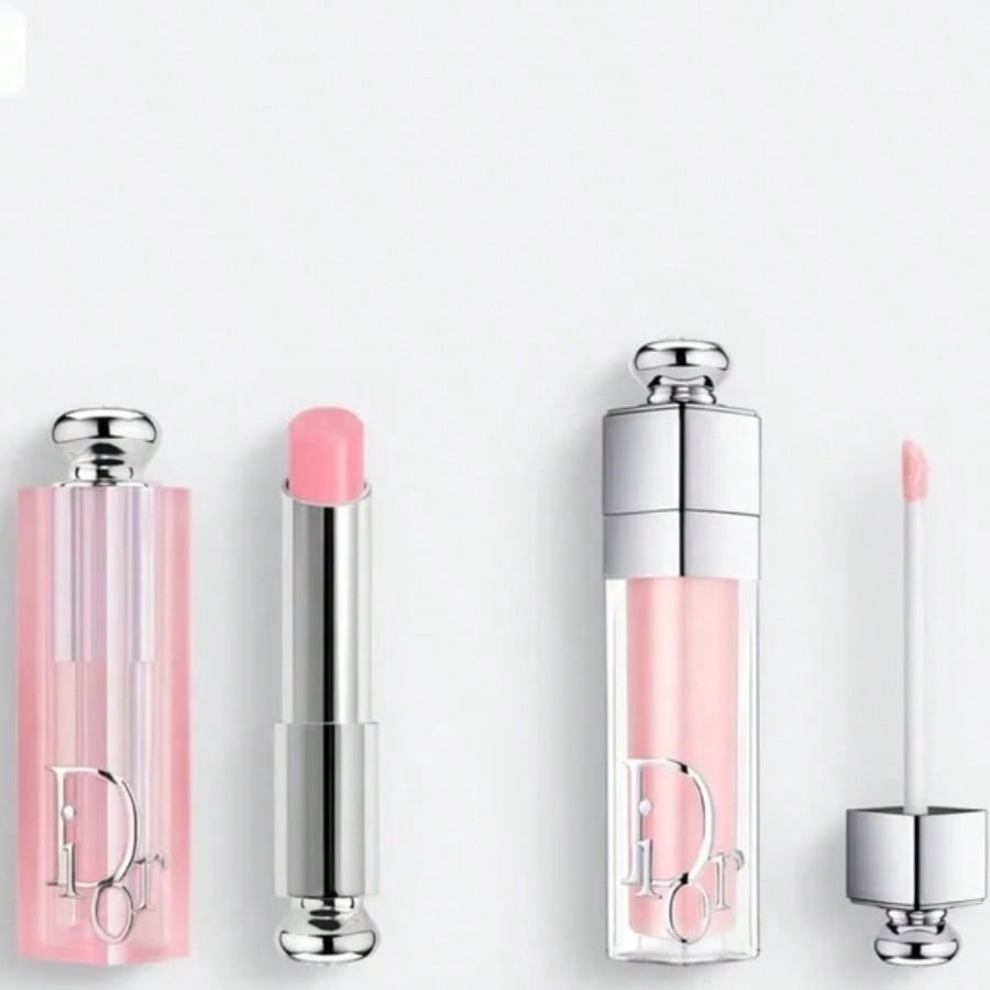 Christian Dior Addict Lip Glow y Maximizer (001 Pink) Brillo y bálsamo voluminizador