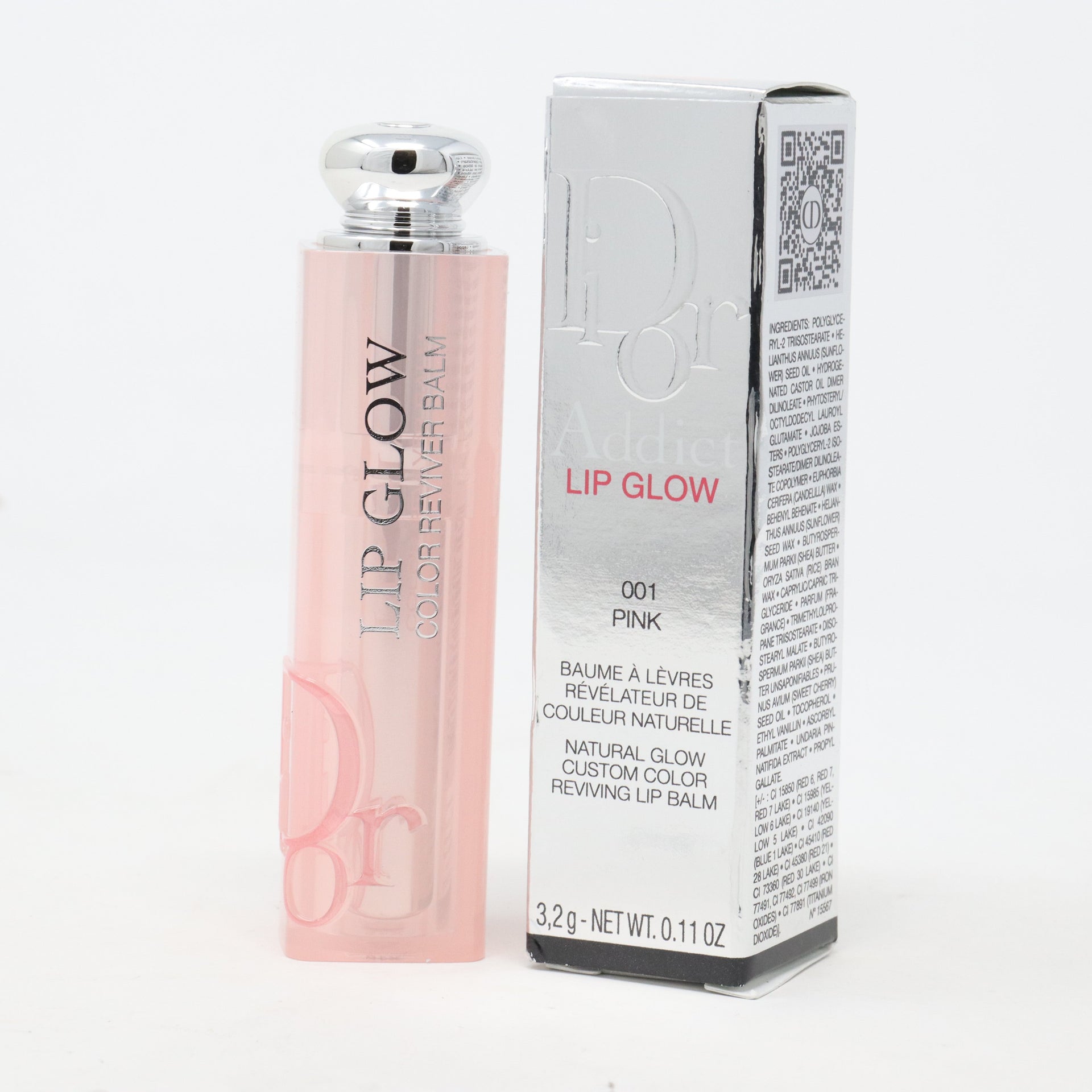 Dior Addict Kissed by Color: Lip Glow #001 Pink - 0.11oz