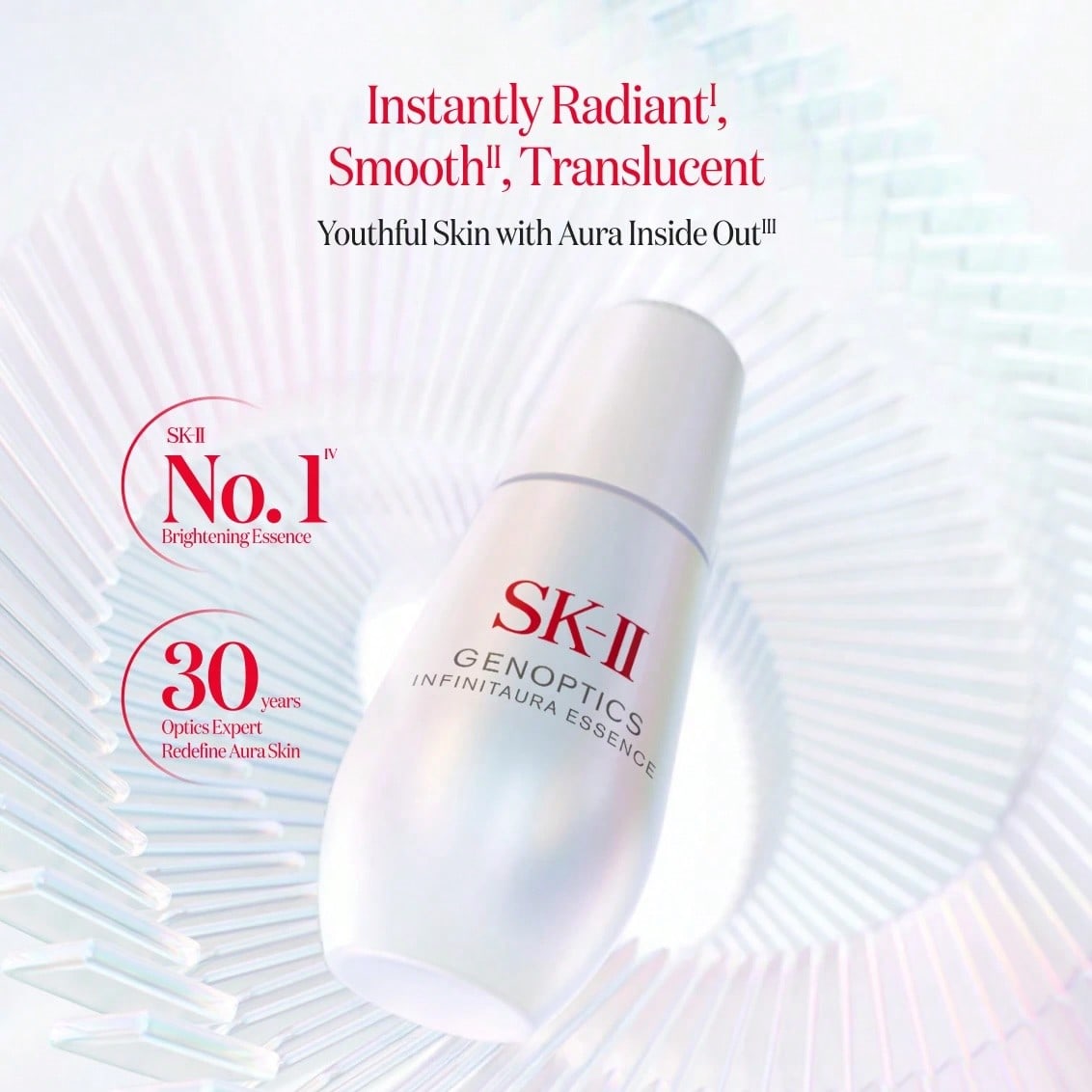 SK-II Genoptics Infinitaura Essence 50ml - PITERA & Niacinamide for a Radiant, Youthful Glow - Smooth Texture & Renew Complexion