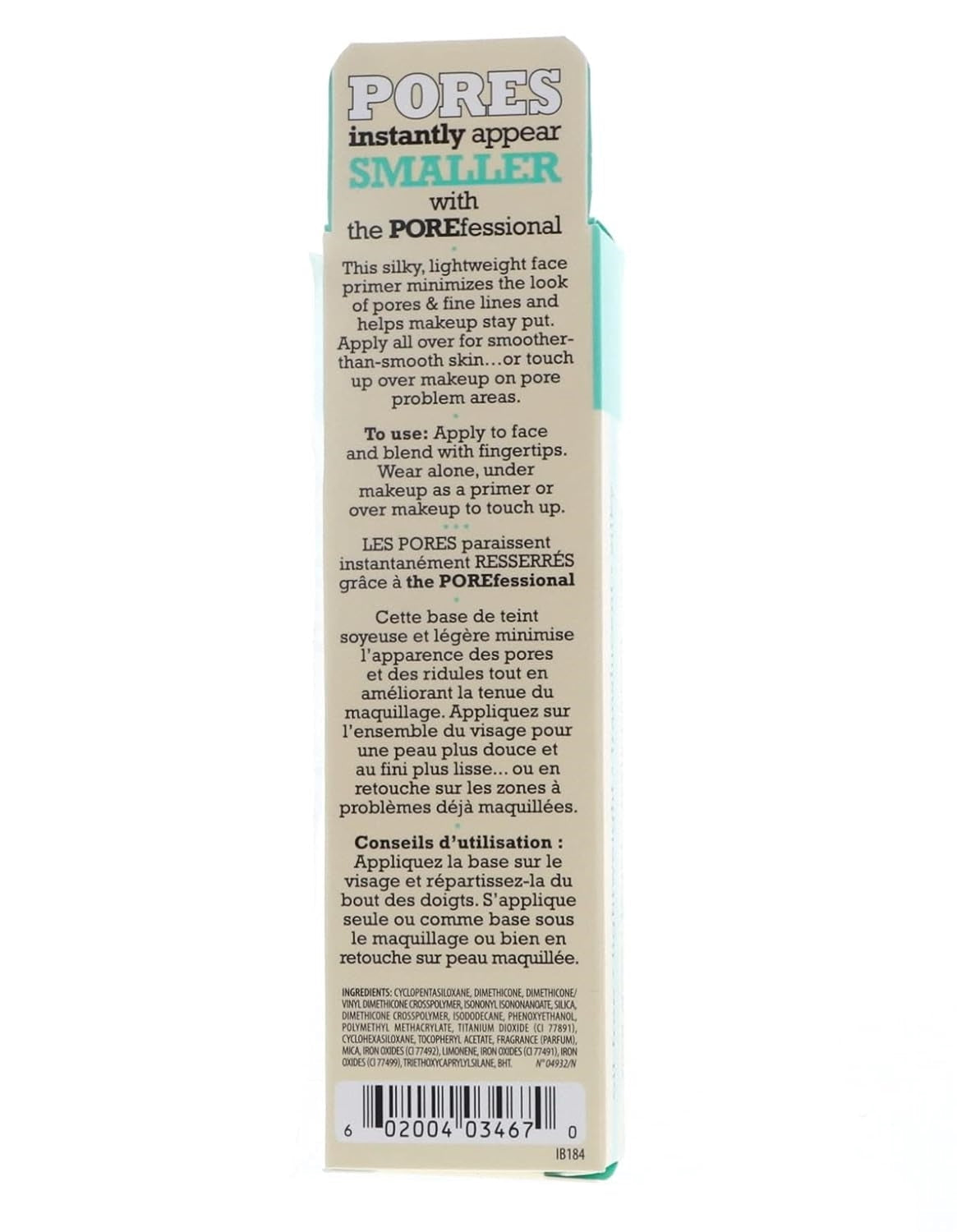 Smooth Your Skin with Benefit The POREfessional Primer - 20g