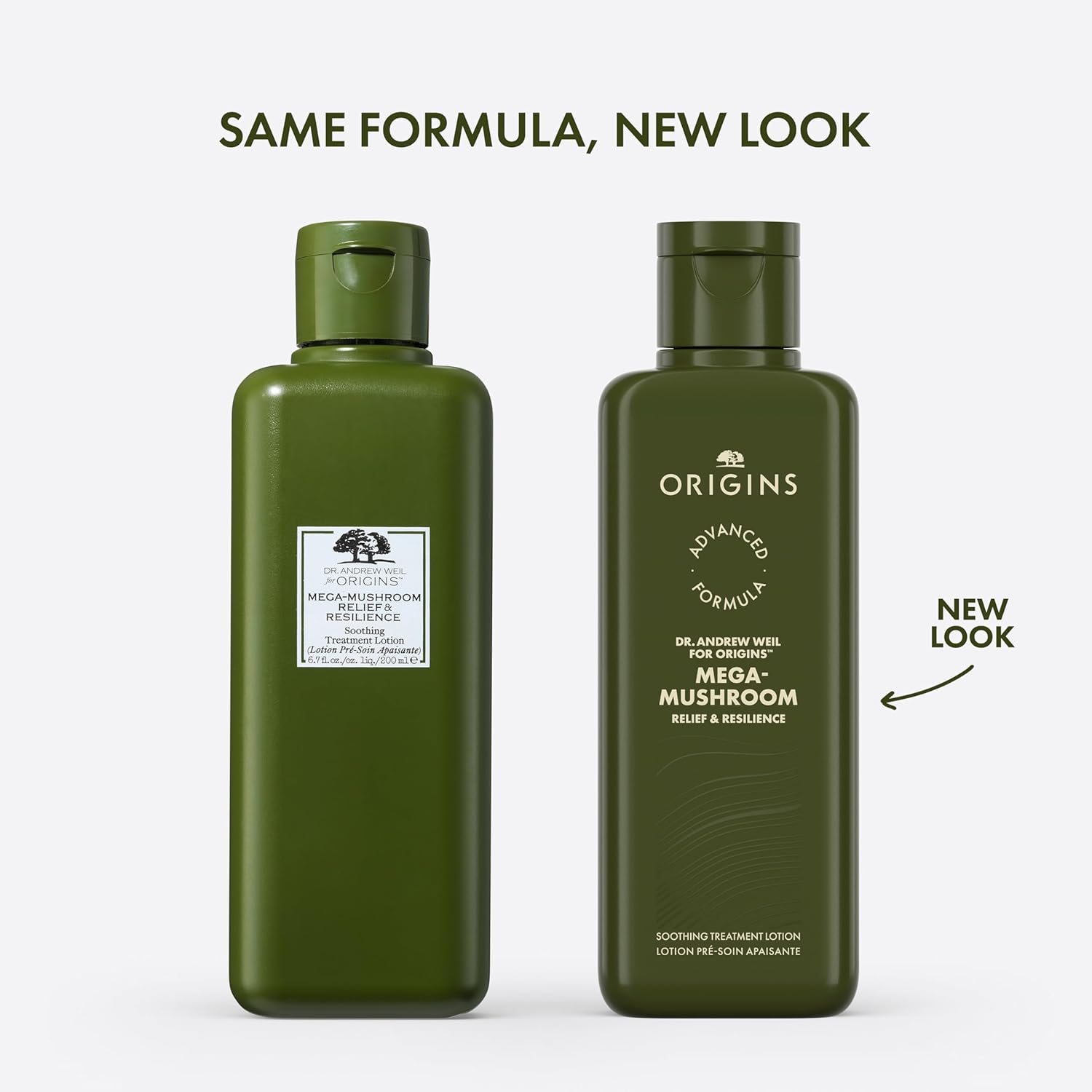 Loción de tratamiento calmante con megachampiñón Origins | Ideal para pieles sensibles | Con hongo Reishi - 200ml