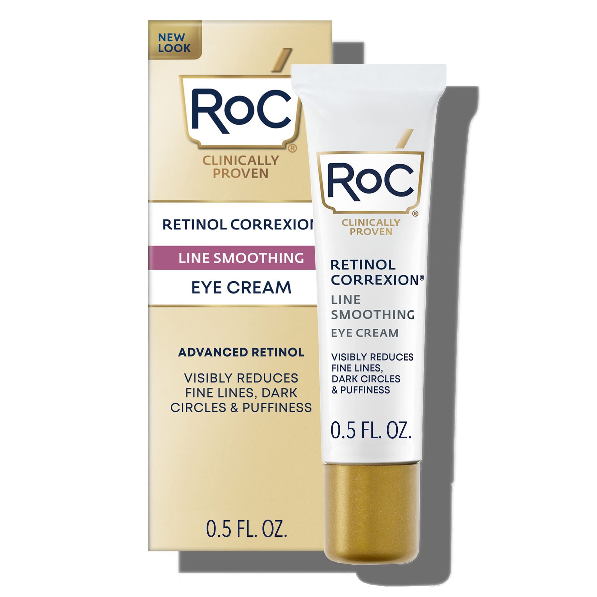 RoC Retinol Eye Cream for Dark Circles & Puffiness - 0.5oz