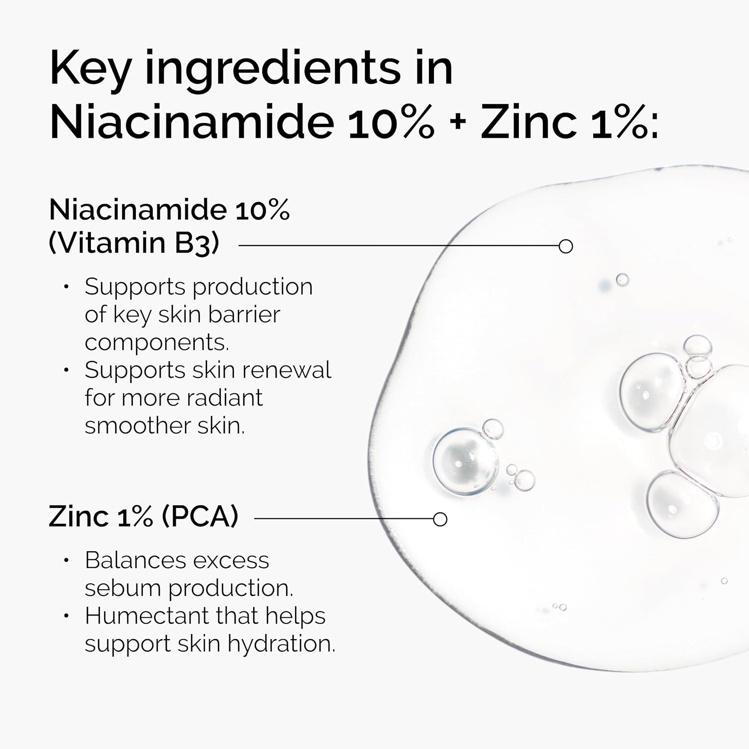 The Ordinary Niacinamida 10% + Zinc 1% 30ml Sérum Suavizante para Piel con Tendencia a Imperfecciones