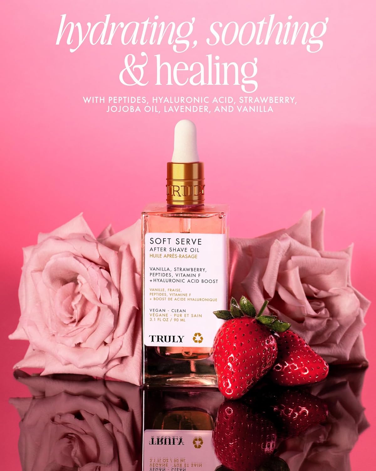 Aceite para después del afeitado verdaderamente lujoso | Tratamiento calmante e hidratante para prevenir el vello encarnado para una piel suave y sin irritaciones para uso diario - 90ml/3.1fl.oz