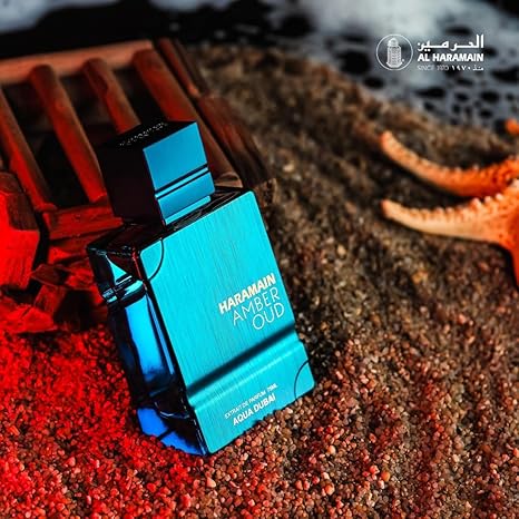 Al Haramain Amber Oud - Aqua Dubai - Colonia para hombres y mujeres - Fragancias de bergamota, ámbar, almizcle - Perfume de larga duración para hombres y mujeres - 75ml/100ml