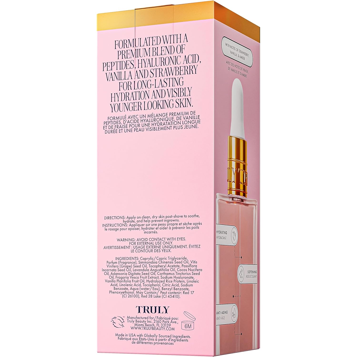 Aceite para después del afeitado verdaderamente lujoso | Tratamiento calmante e hidratante para prevenir el vello encarnado para una piel suave y sin irritaciones para uso diario - 90ml/3.1fl.oz