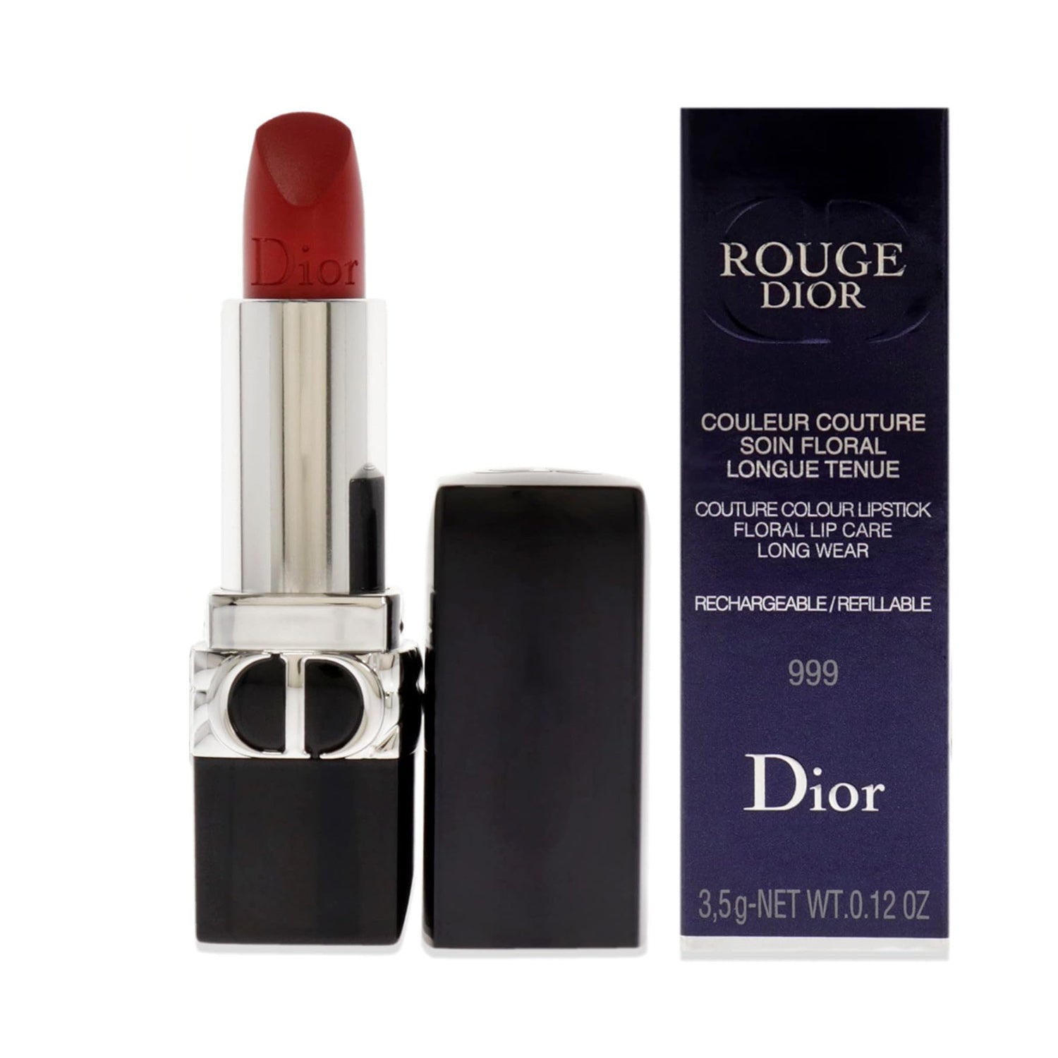 Dior Rouge Couture Matte Lipstick - #999 for Women - 0.12 oz