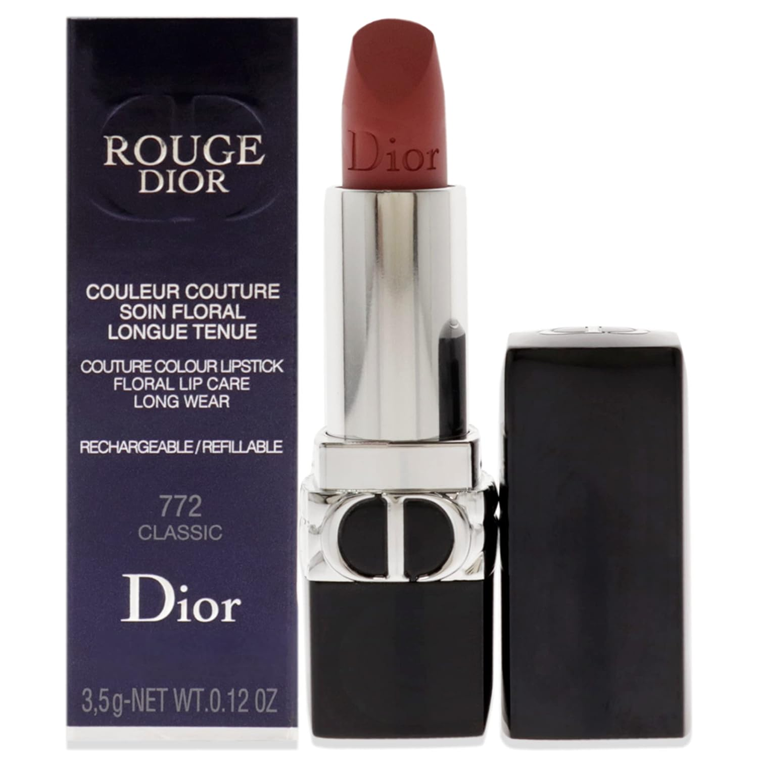 Christian Dior Matte Lipstick in 772 Classic - 0.12 oz (Refillable)