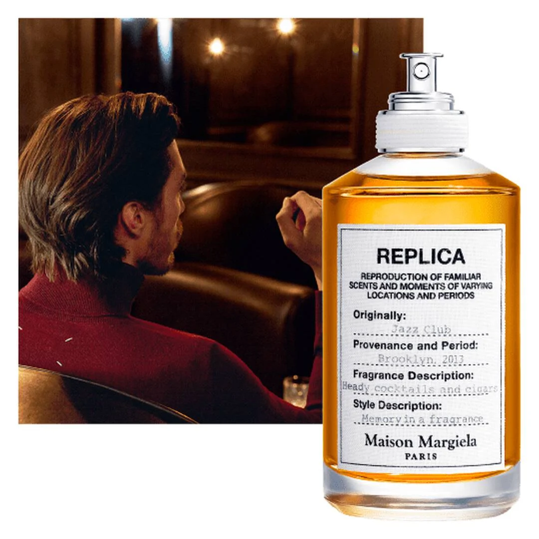 Maison Margiela 'REPLICA' Jazz Club Eau de Toilette with Tobacco Leaf, Pink Pepper, and Rum 100ml