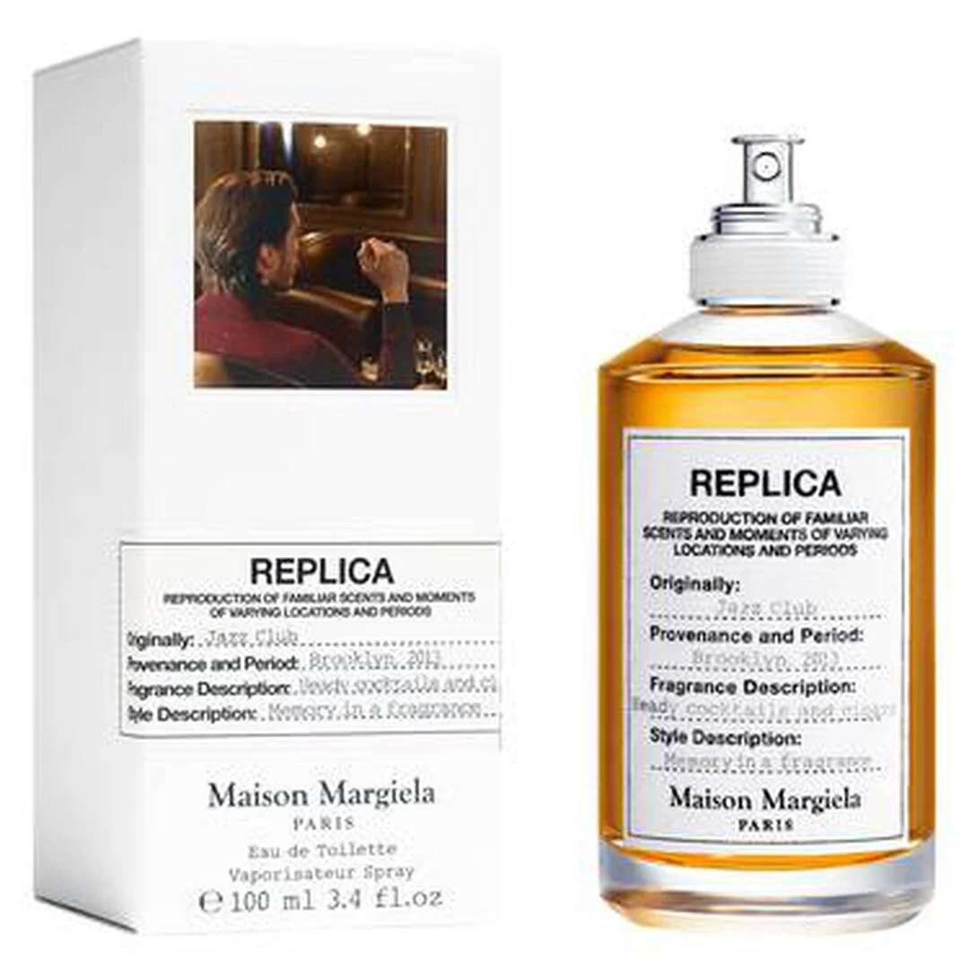 Maison Margiela 'REPLICA' Jazz Club Eau de Toilette with Tobacco Leaf, Pink Pepper, and Rum 100ml