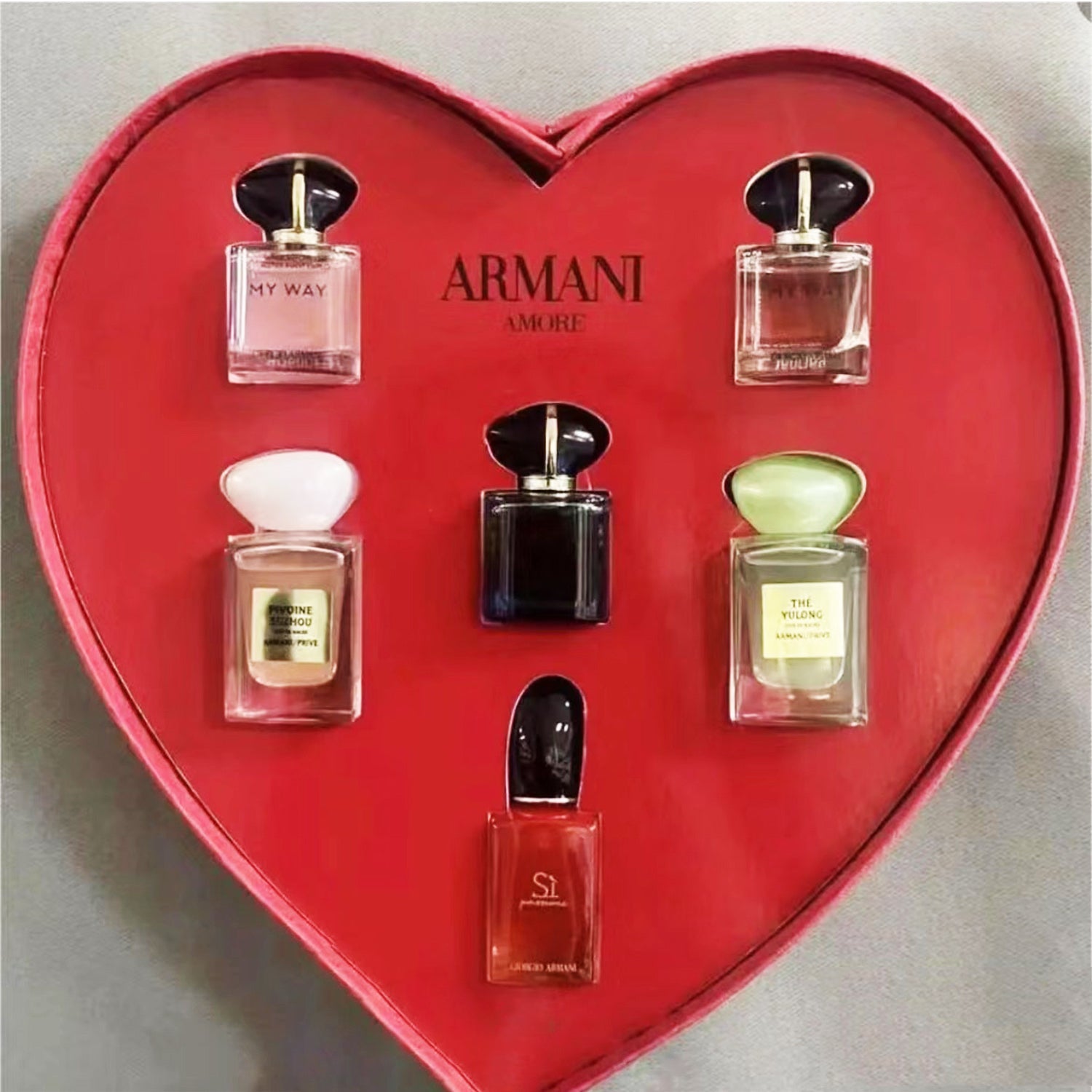 Giorgio Armani 6Pcs 7ml Parfum Set Miniature Fragrance Gift Set
