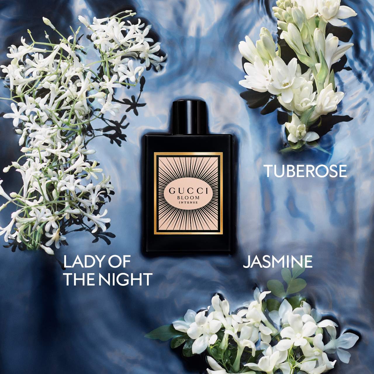 Gucci Bloom Eau de Parfum Intense con Jazmín, Nardos y Dama de Noche - 100ml