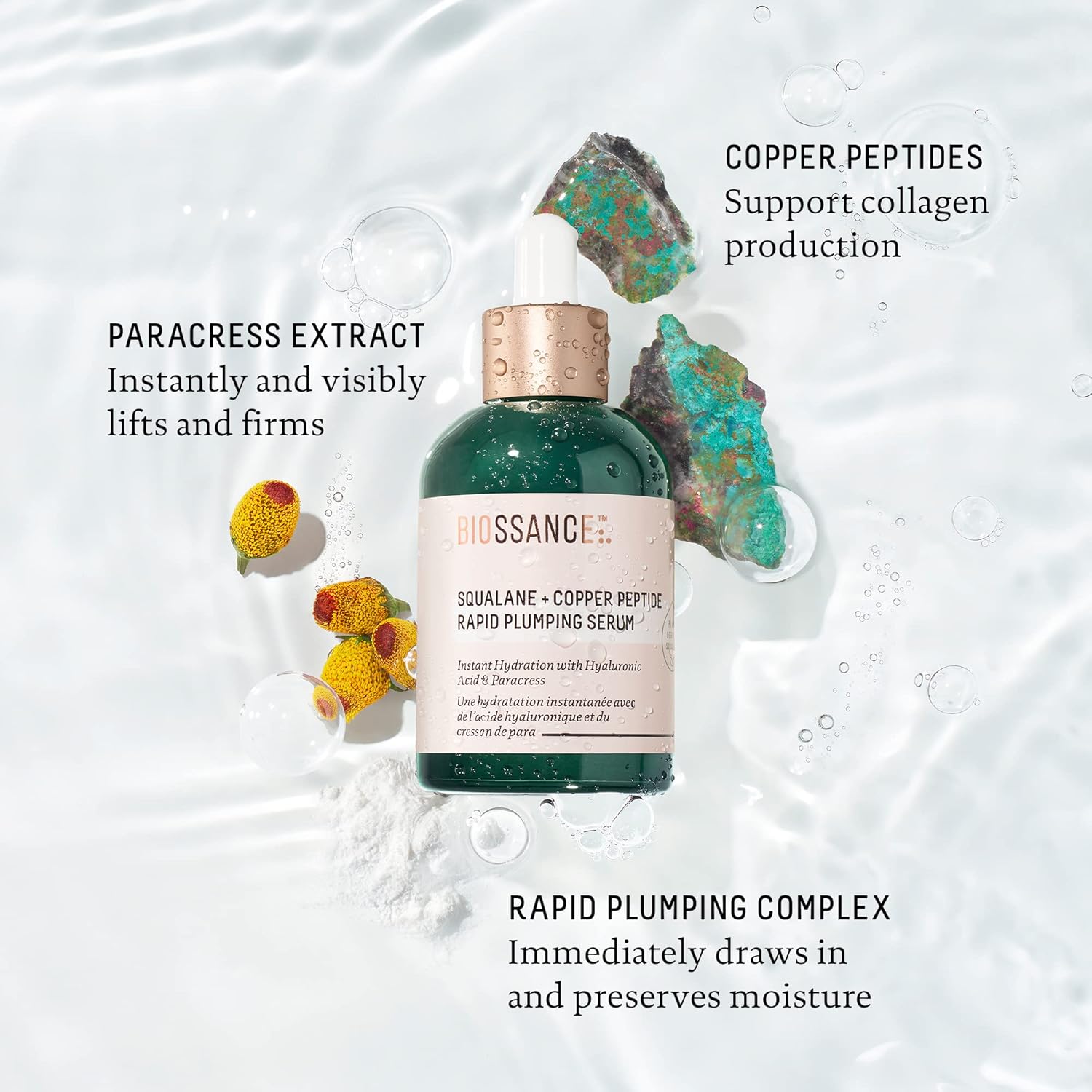 Biossance Squalane Copper Peptide Rapid Plumping Serum 50ml