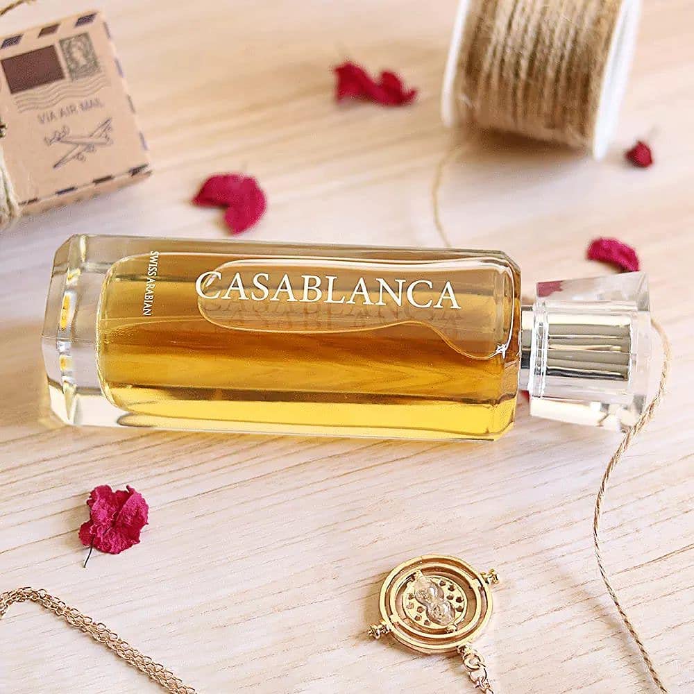 Swiss Arabian Casablanca - Fragancia en espray EDP personal, de larga duración y adictiva - Aroma característico seductor - 100 ml/3.4 Oz