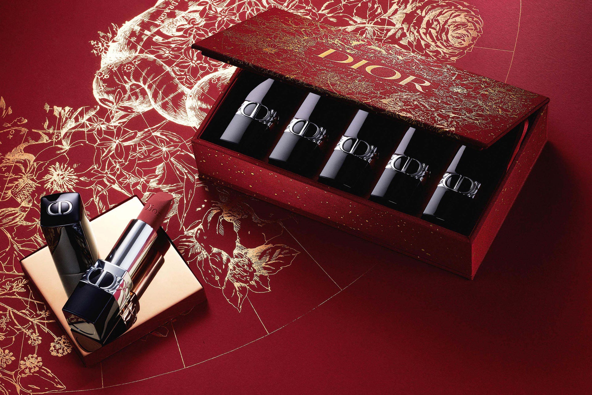 Christian Dior Edición Limitada Set Año Nuevo Lunar - 5x1.5g