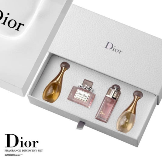 Christian Dior Parfum 4PCS 5ml Miniature Frangrances Set Gift For Women Birthday Wedding.