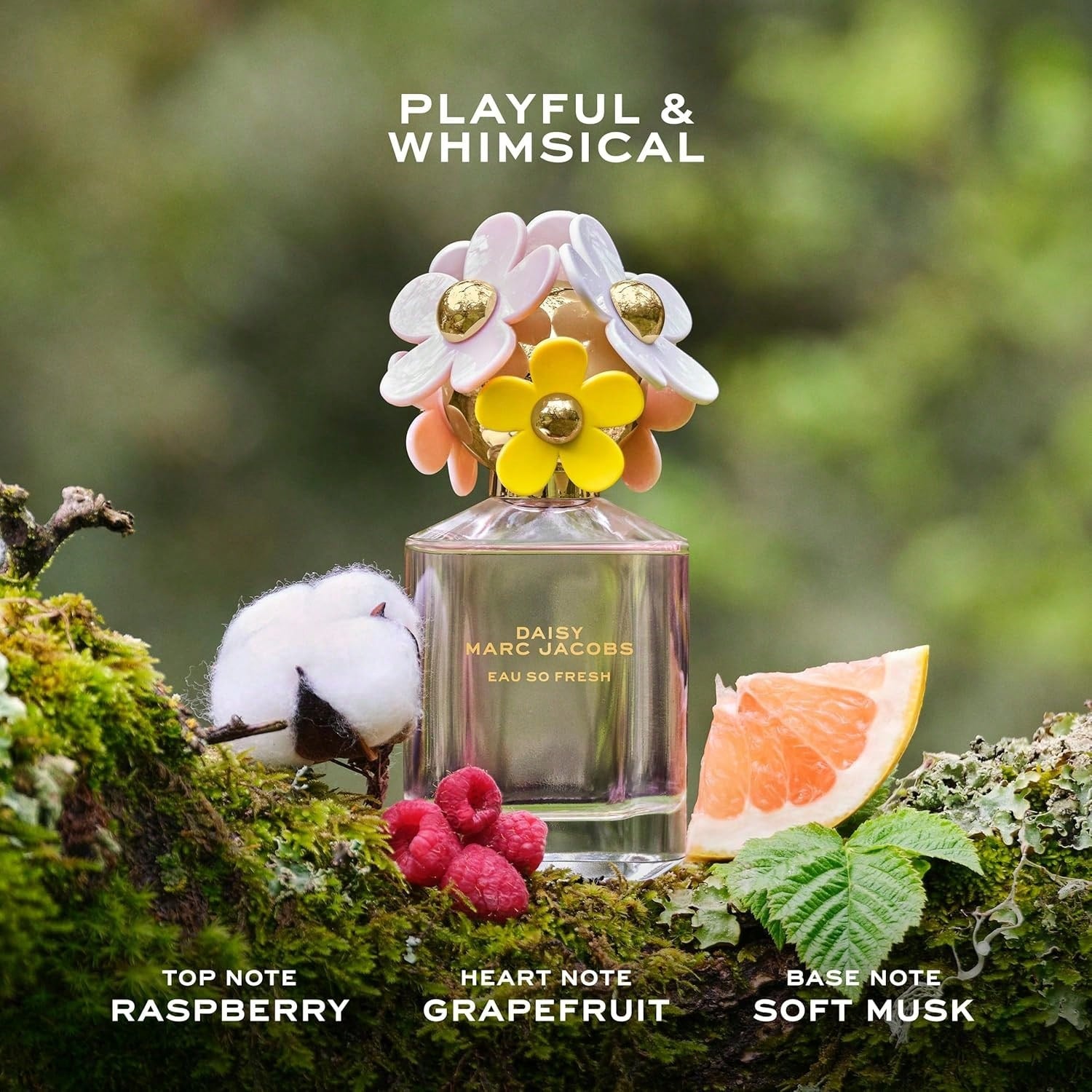 Marc Jacobs Daisy Eau So Fresh Eau de Toilette – Perfume Floral Fresco para Mujer – Con Notas de Frambuesa, Rosa Silvestre, Pomelo y Almizcles Suaves - 75ml/2.5fl.oz