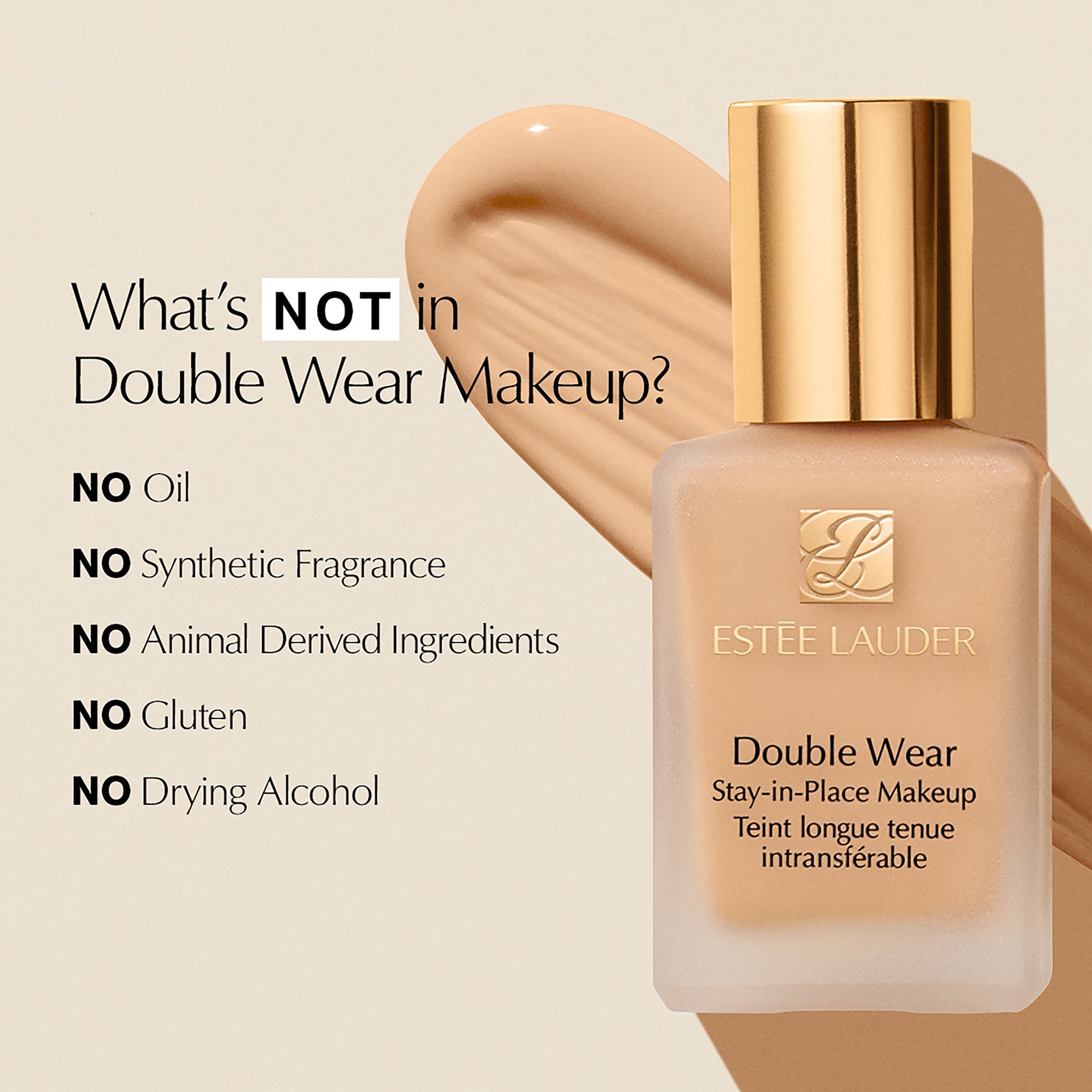 Estee Lauder Double Wear Stay In Place Makeup SPF 10 Liquid Foundation- (No. 82 Warm Vanilla)