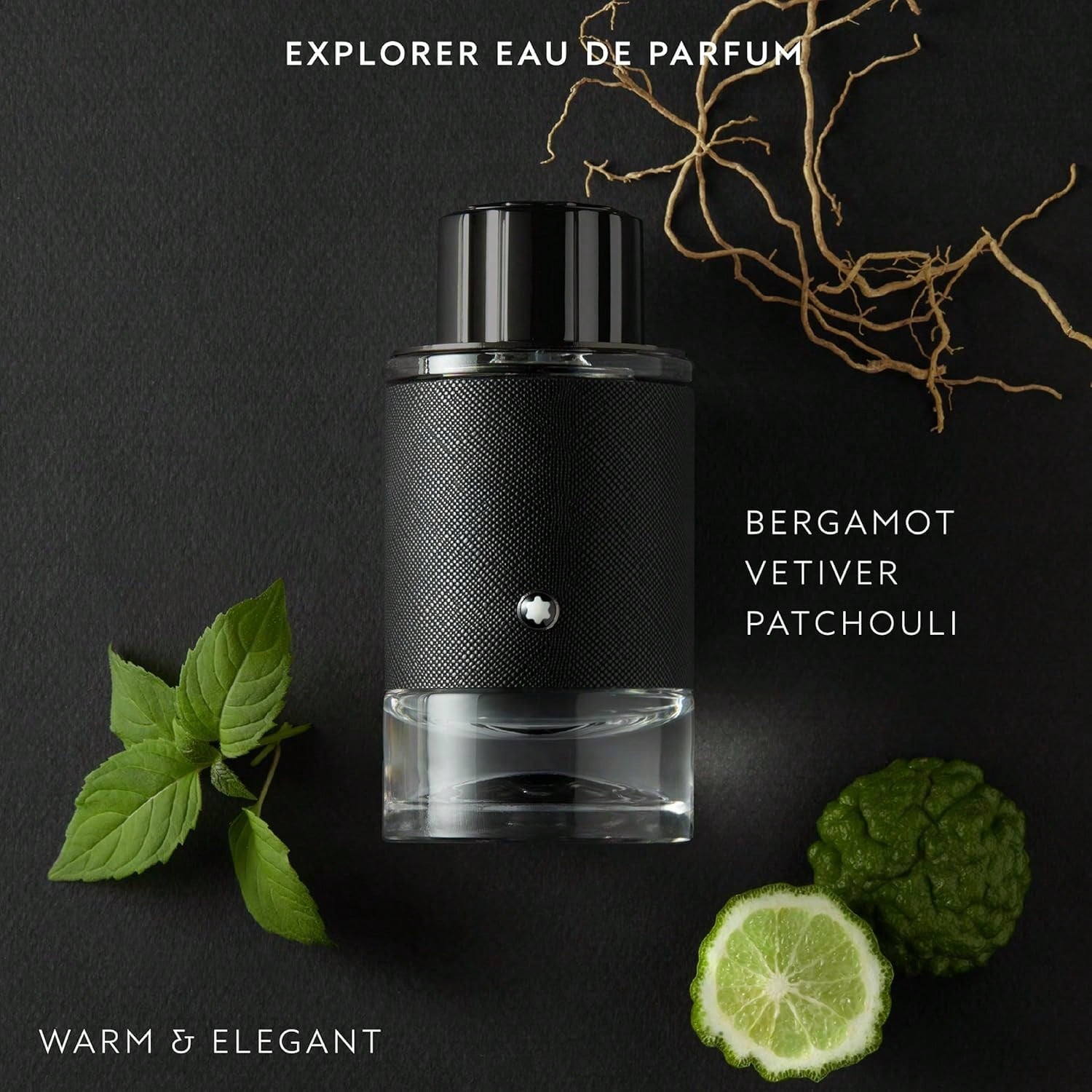 Montblanc Explorer Eau de Parfum - Fragancia Masculina - Amaderada, Acuero, Aromática - Con notas de Bergamota, Vetiver y Pachulí - 100ml 3.3floz