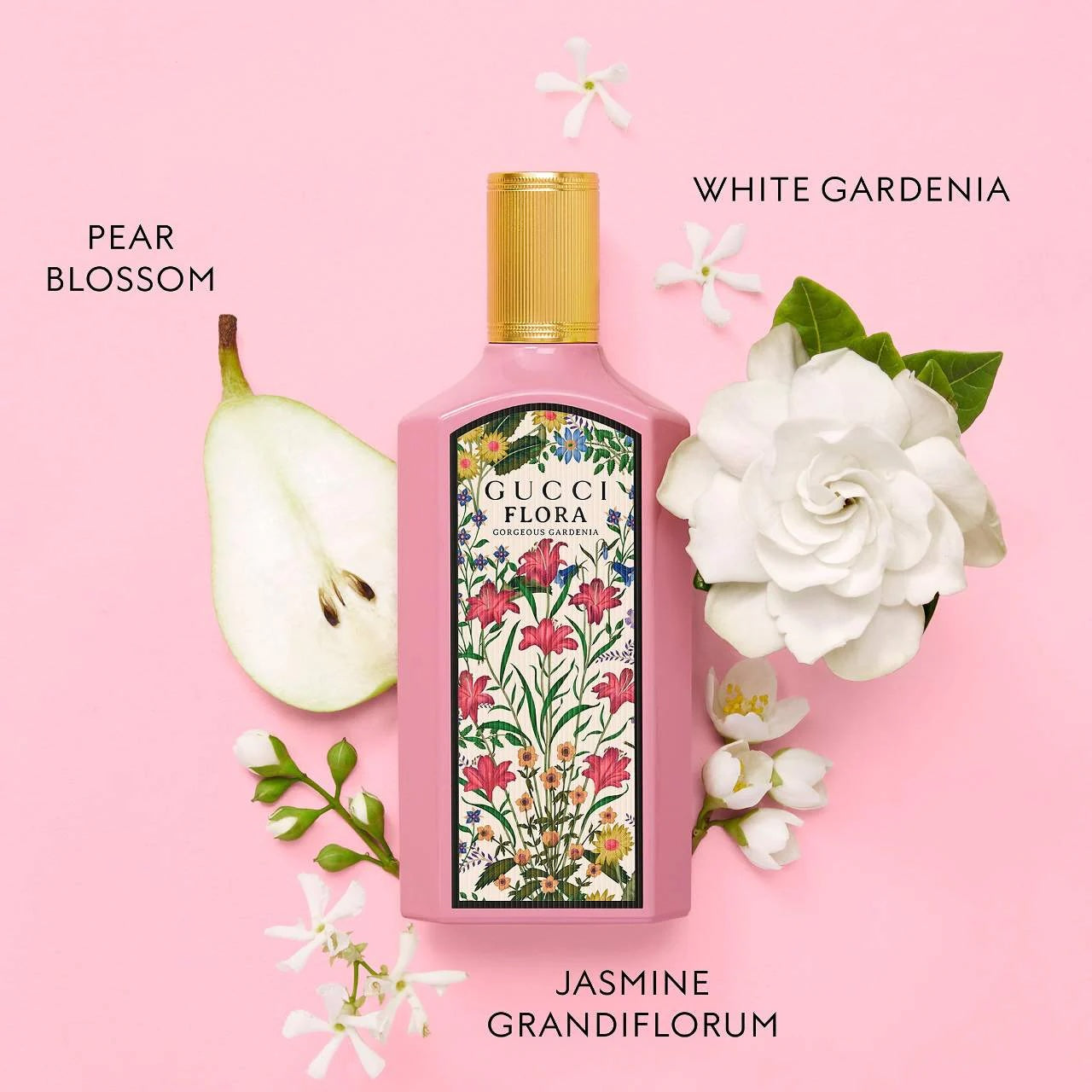 Gucci Flora Gorgeous Gardenia Eau de Parfum con Pera y Azúcar Moreno - 100ml