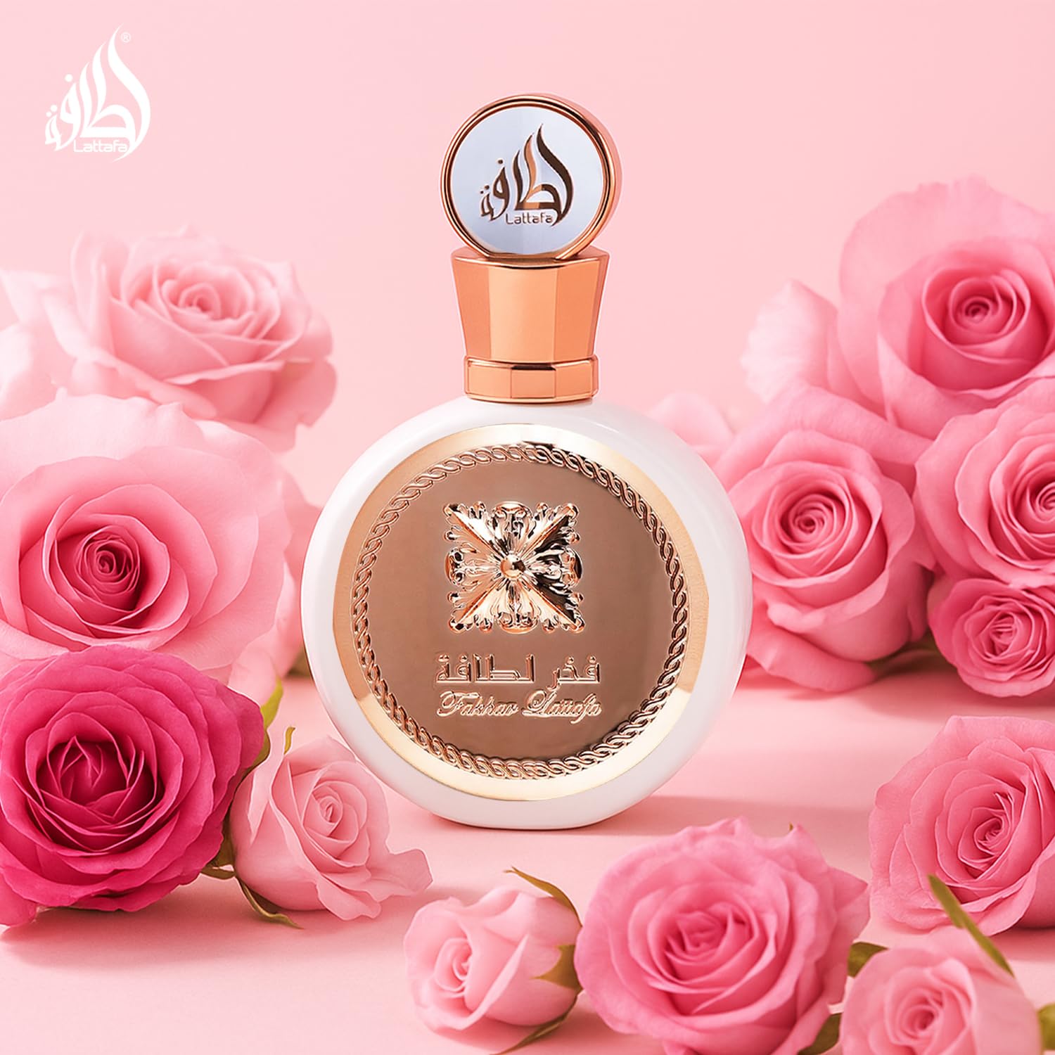 Lattafa Fakhar Eau de Parfum Fragancia Duradera para Mujer - Floral, Afrutada Fresca, Dulce - 3.40 Onzas / 100 ml