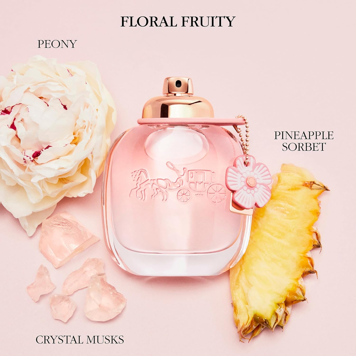 Coach New York Floral Eau De Parfum - Women's Fragrance - Floral Fruity - With notes of Pineapple Sorbet, Sambac Jasmine & Crystal Musks - 90ml/3oz