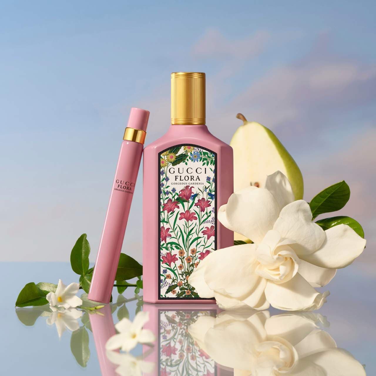 Gucci Flora Gorgeous Gardenia Eau de Parfum con Pera y Azúcar Moreno - 100ml