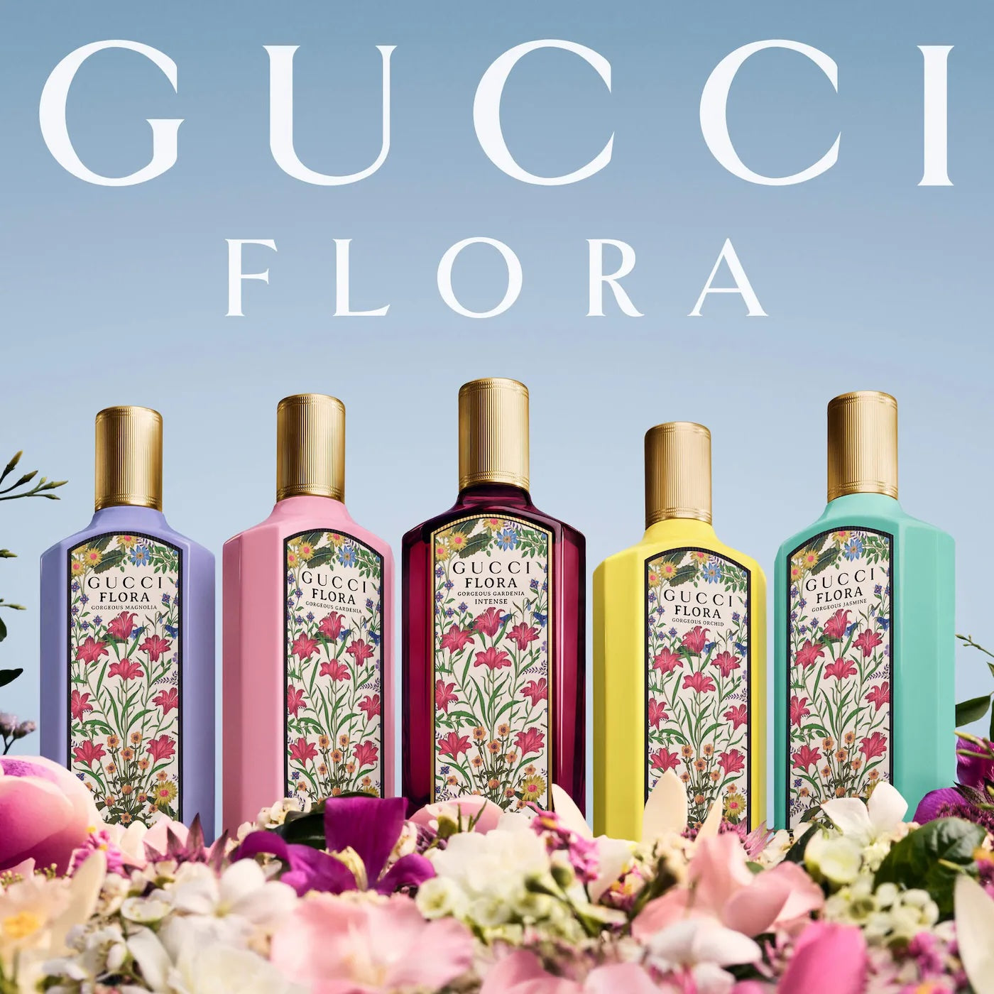 Gucci Flora Gorgeous Gardenia Eau de Parfum con Pera y Azúcar Moreno - 100ml