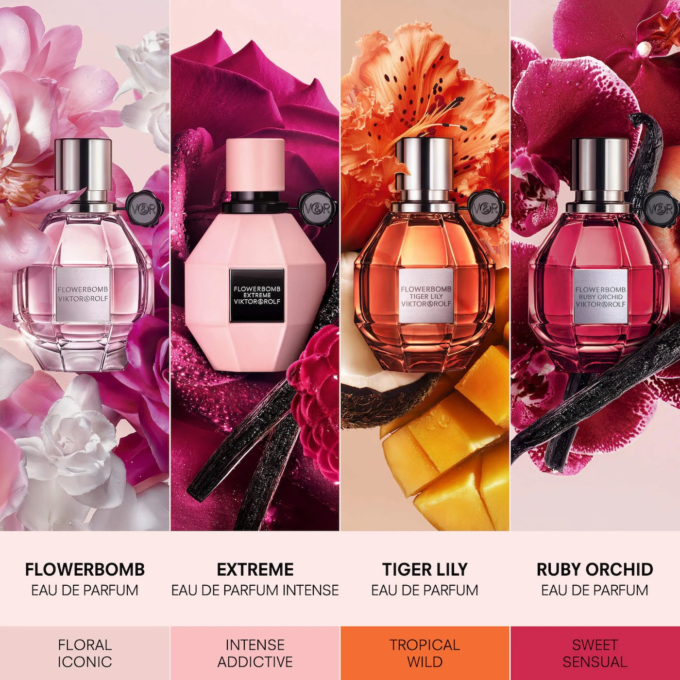 Viktor&Rolf Flowerbomb Extreme Eau de Parfum Intenso con Frambuesa y Vainilla - 100ml/3.4fl.oz