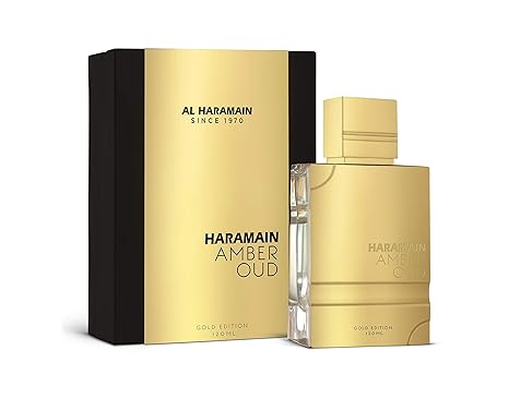 Al Haramain Amber Oud Gold Edition - Perfume árabe para mujeres y hombres unisex - Ámbar de larga duración - 2 oz/4 oz
