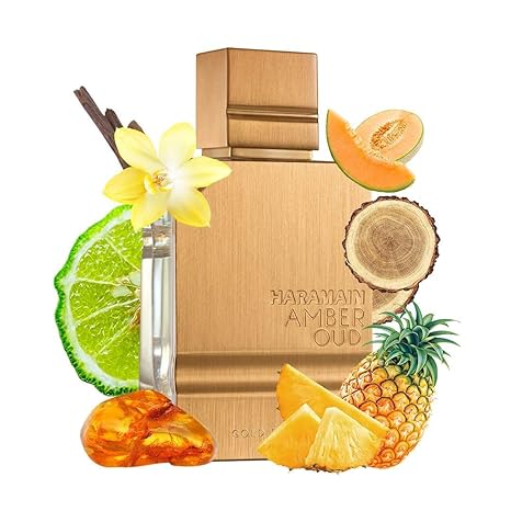 Al Haramain Amber Oud Gold Edition - Perfume árabe para mujeres y hombres unisex - Ámbar de larga duración - 2 oz/4 oz