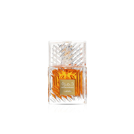 Lattafa Khamrah Eau De Parfum - Perfume árabe de larga duración para hombres y mujeres - Aroma especiado, dulce y amaderado - 100ml/3.4 Fl Oz