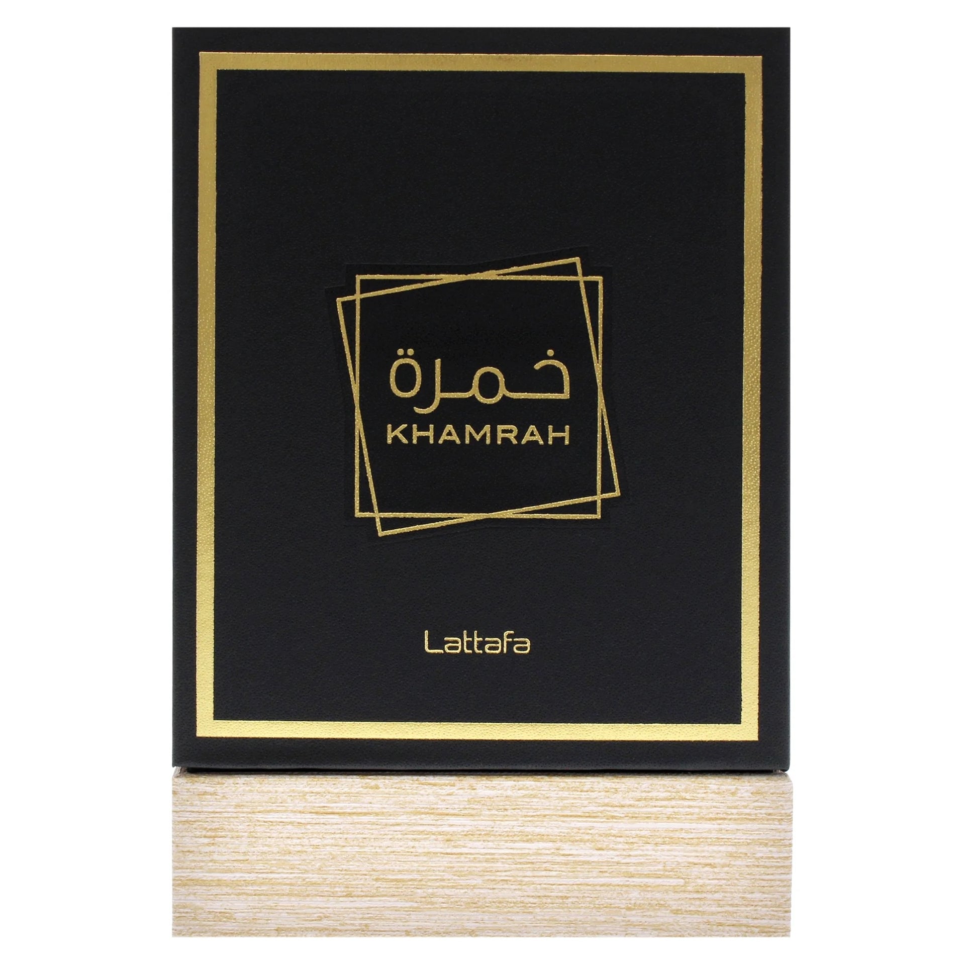 Lattafa Khamrah Eau De Parfum - Perfume árabe de larga duración para hombres y mujeres - Aroma especiado, dulce y amaderado - 100ml/3.4 Fl Oz