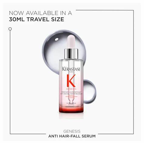 Kerastase Genesis Hair Serum | Tratamiento Fortificante Diario para Cabello Débil o Dañado | Nutre y Refuerza el Cabello | Antirotura | Sin Siliconas | Para Cabello Debilitado | Sérum Fortificante 30ml