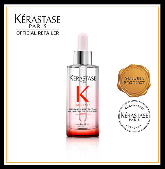 Kerastase Genesis Hair Serum | Tratamiento Fortificante Diario para Cabello Débil o Dañado | Nutre y Refuerza el Cabello | Antirotura | Sin Siliconas | Para Cabello Debilitado | Sérum Fortificante 30ml