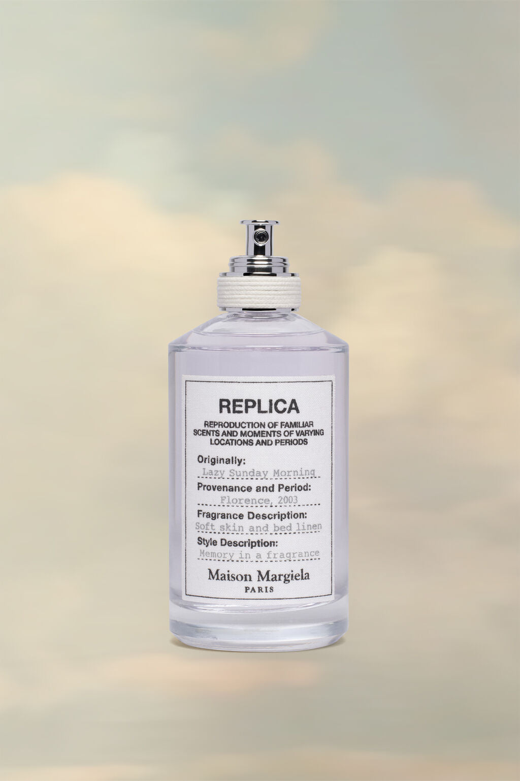 Maison Margiela ’REPLICA’ Lazy Sunday Morning Eau de Toilette with White Musk, Lily of the Valley, and Iris 100ml
