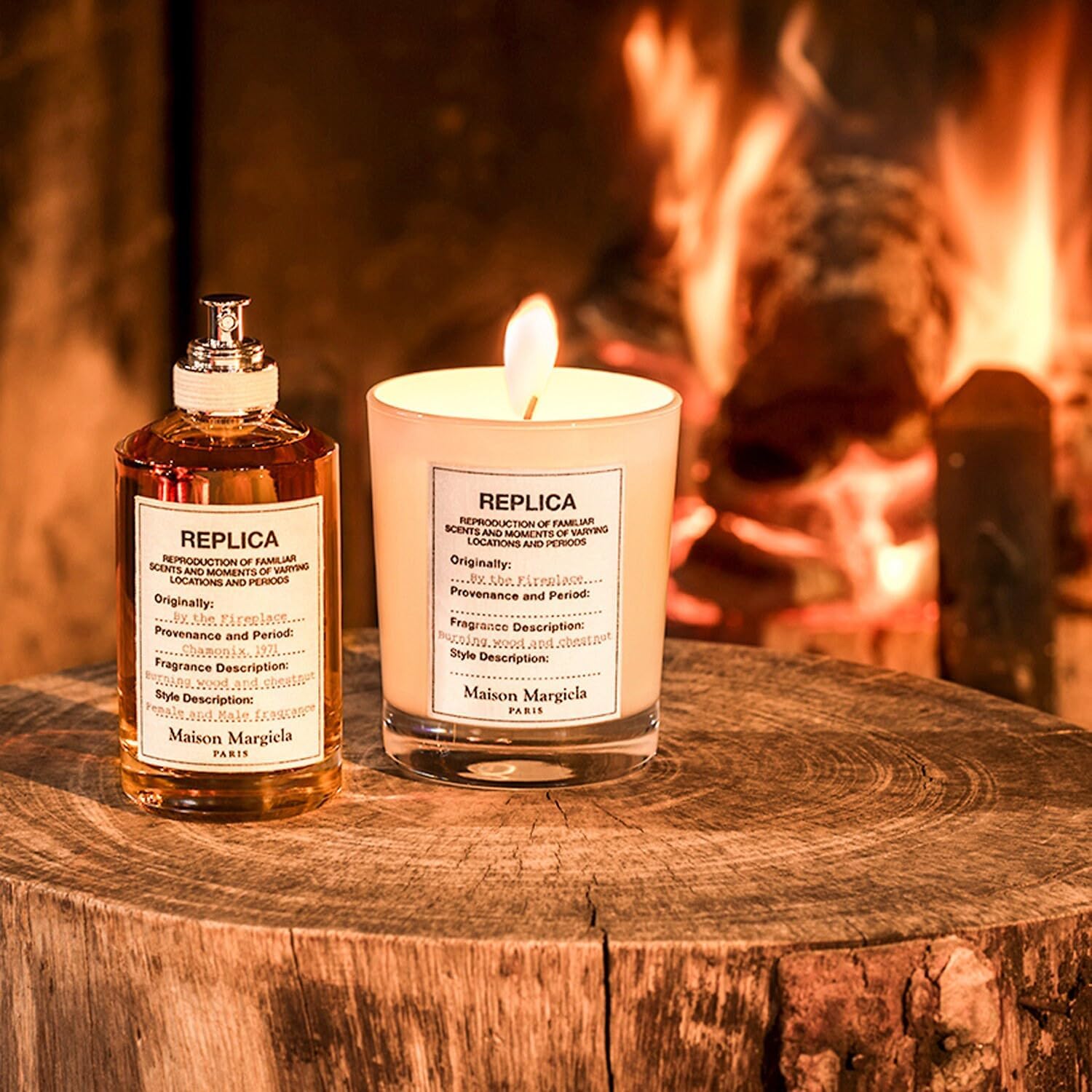 Maison Margiela ‘REPLICA' By the Fireplace Eau de Toilette with Chestnut, Vanilla, and Clove Oil100ml