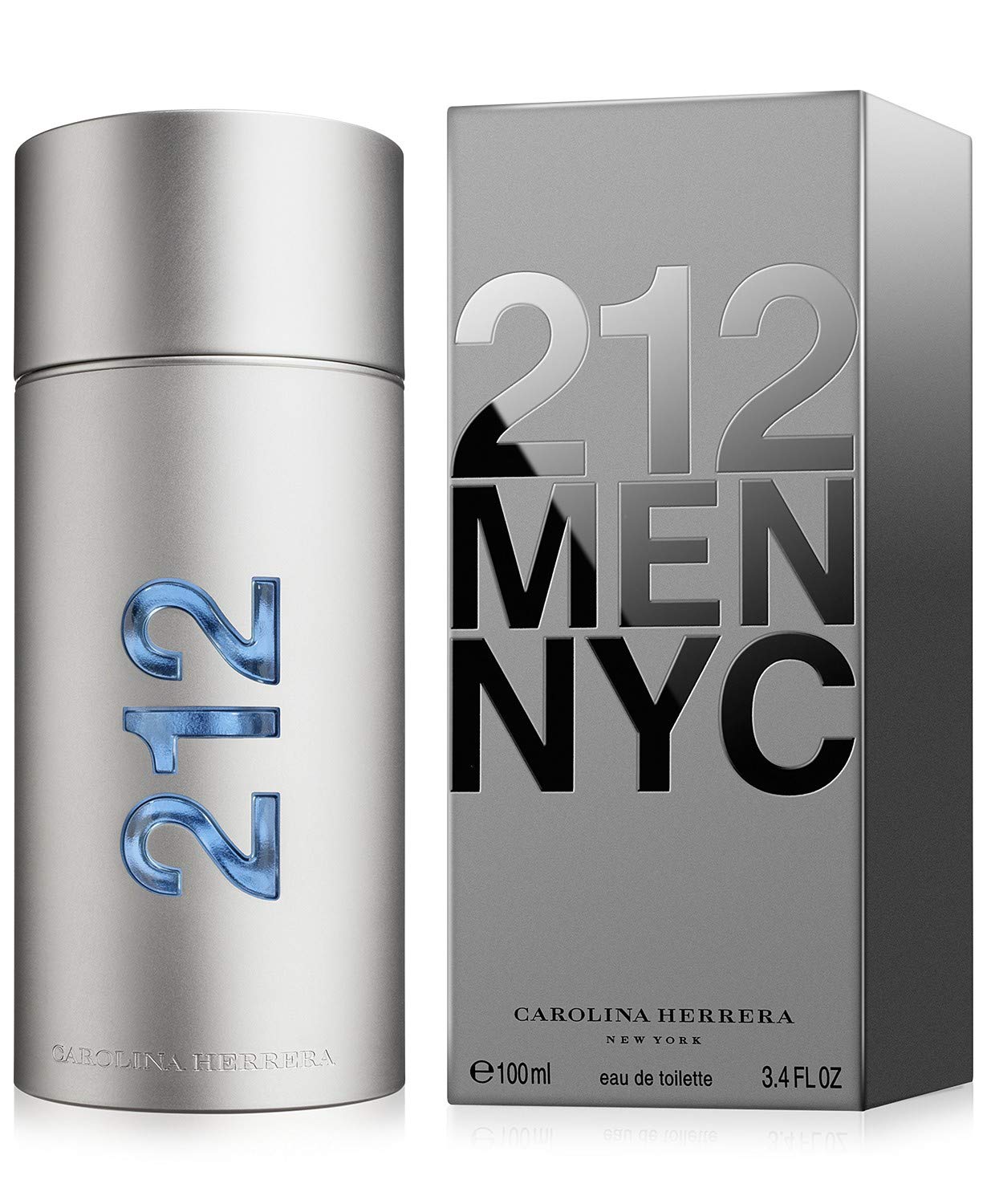 Carolina Herrera 212 Men Fragrance For Men - Timeless Scent - Warm Sandalwood - Fresh Notes - Beautifully Bright Fragrance - Energetic Green With Sensual Peppery Spices - Edt Spray-100ml/3.4oz
