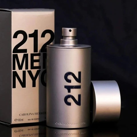 Carolina Herrera 212 Men Fragrance For Men - Timeless Scent - Warm Sandalwood - Fresh Notes - Beautifully Bright Fragrance - Energetic Green With Sensual Peppery Spices - Edt Spray-100ml/3.4oz