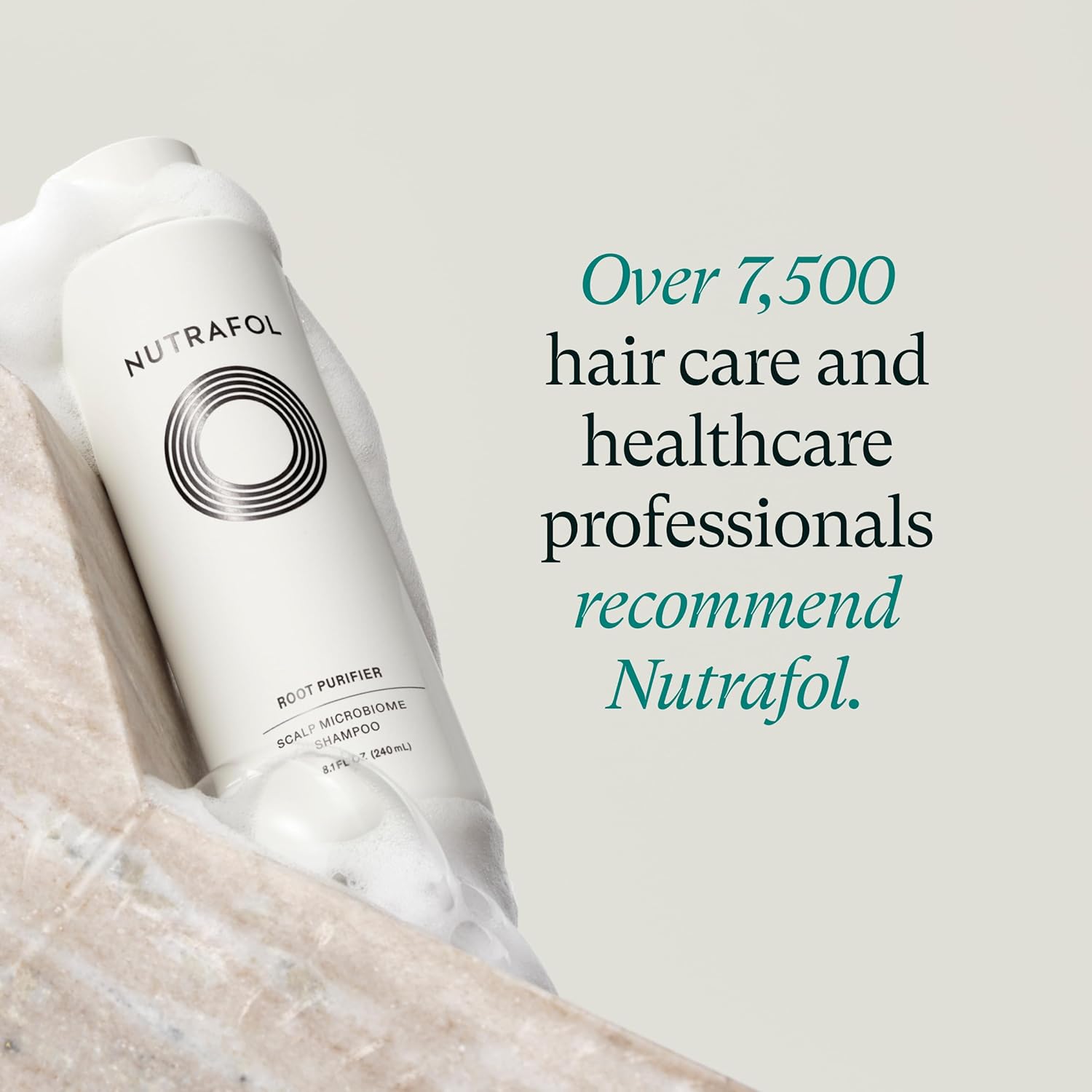 Champú y acondicionador Nutrafol, limpia y protege el cabello y el cuero cabelludo, mejora el volumen, la fuerza y la textura del cabello, formulado por médicos para el adelgazamiento del cabello - Botella de 8.1 fl oz