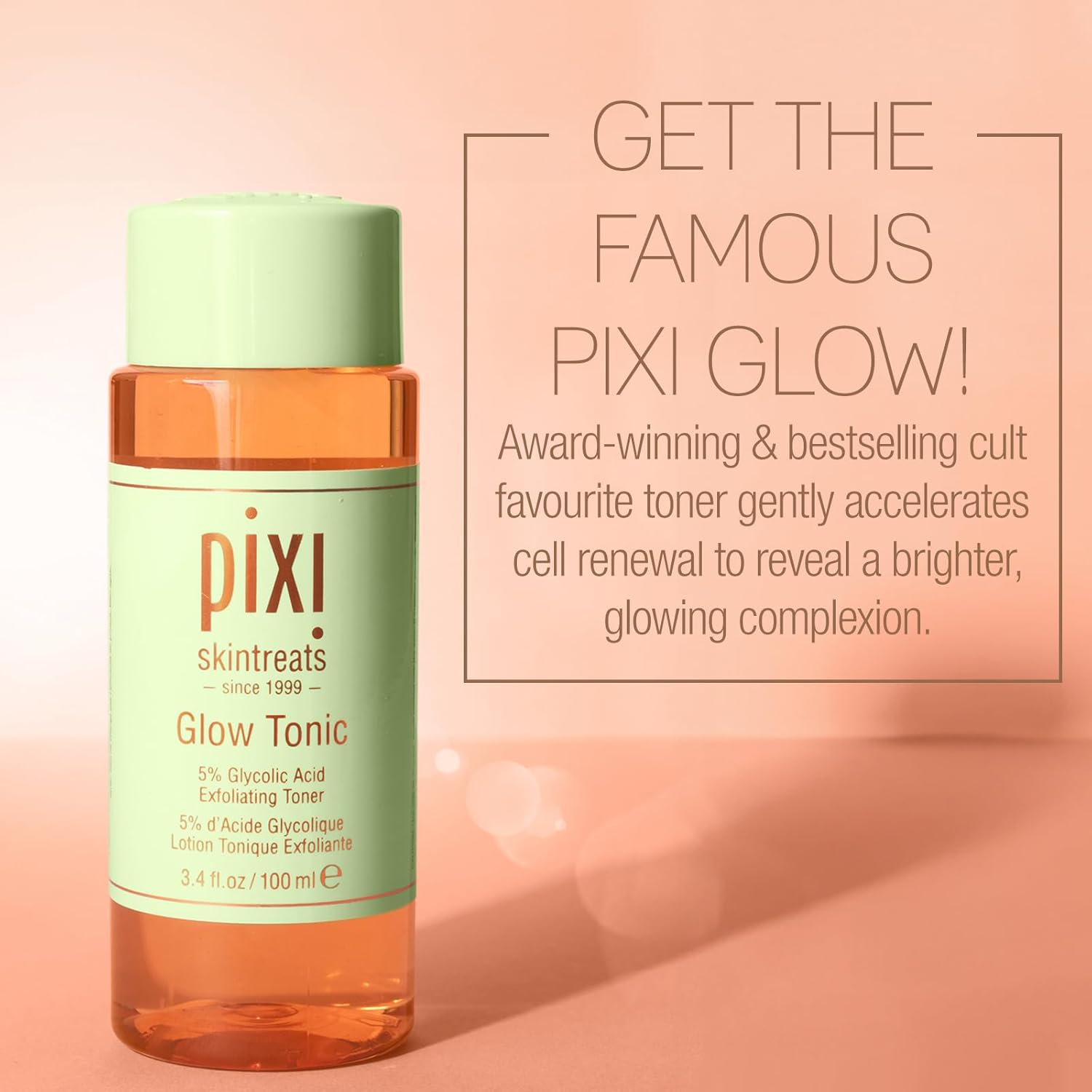 Pixi Glow Tonic Balancing Face Toner Glycolic Acid Toner 100ml