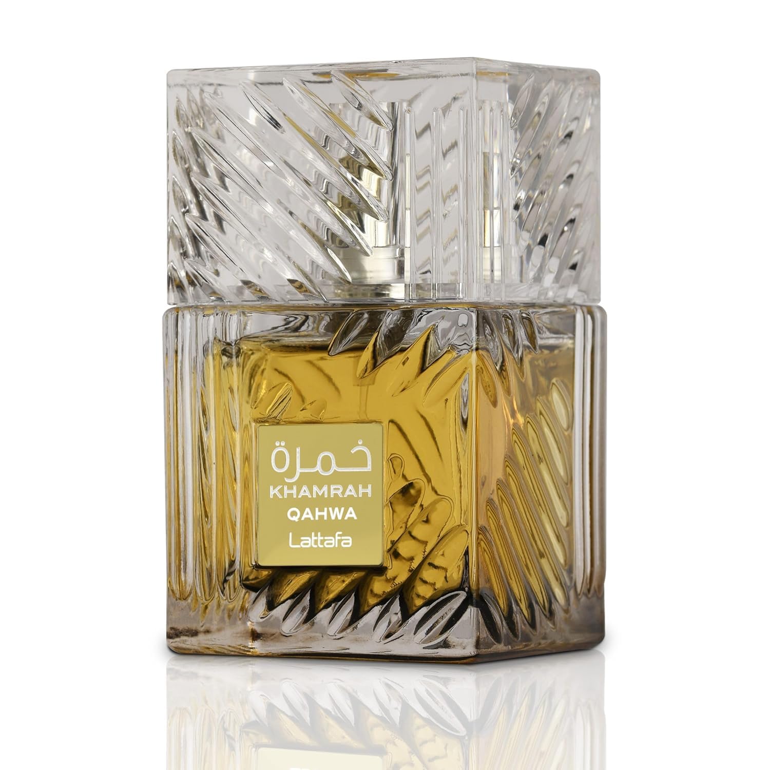 Lattafa Khamrah Qahwa Eau de Parfum Unisex - Fragancia de Larga Duración - Vainilla, Especiado Cálido, Canela, Dulce - 3.40 Onzas / 100 ml