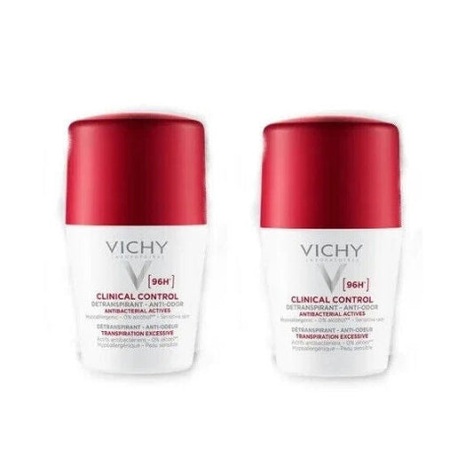 Vichy Twin Pack: Powerful 96-Hour Roll-On Deodorants - 50ml