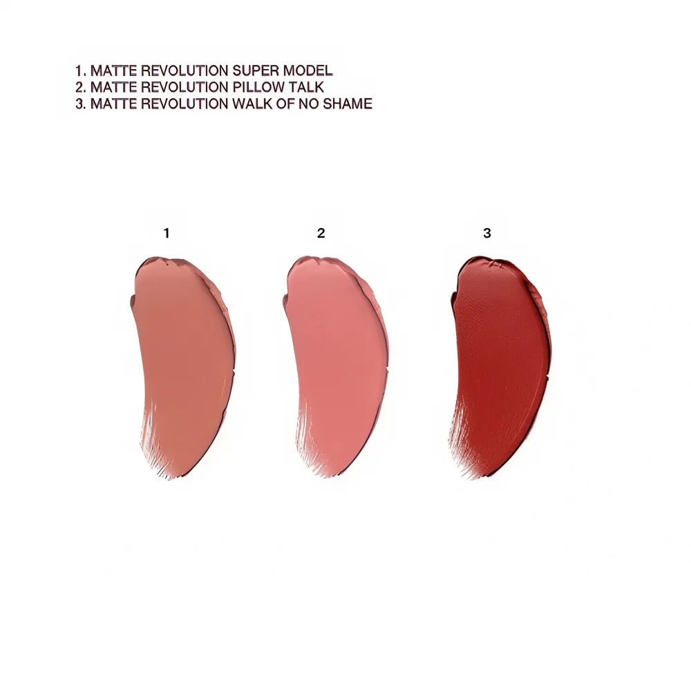 Charlotte Tilbury Iconic Mini Lip Trio Kit - Pillow Talk, Walk of No Shame, Supermodel 0.03 Onzas