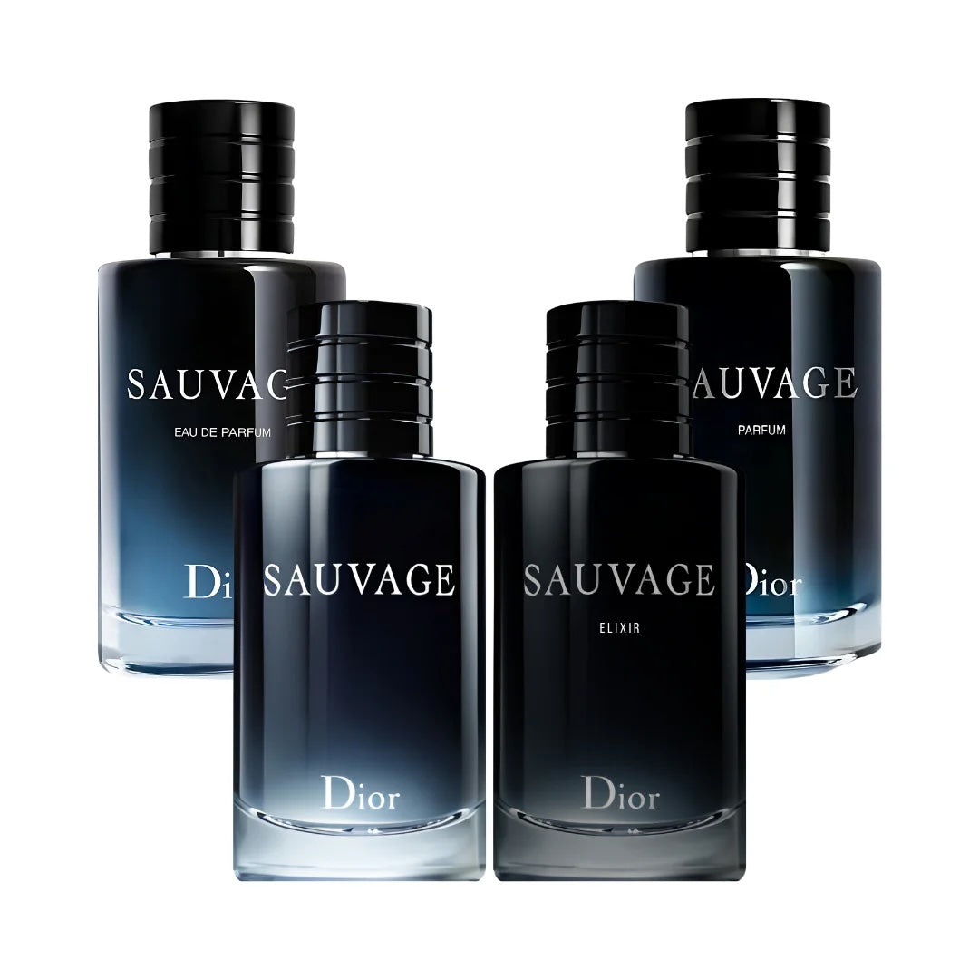 Set Christian Dior Sauvage - 4×30ml - Set de regalo para cumpleaños, Día de San Valentín, aniversario, festividad, boda