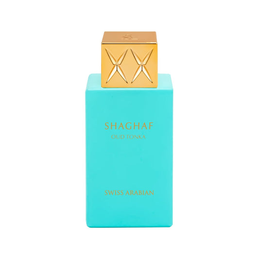 Swiss Arabian - Shaghaf Oud Tonka - Perfume de vainilla con fragancia de ámbar cálido - Atractivo terroso y amaderado - Encantadora fusión de perfume árabe - 75ml/2.5 oz