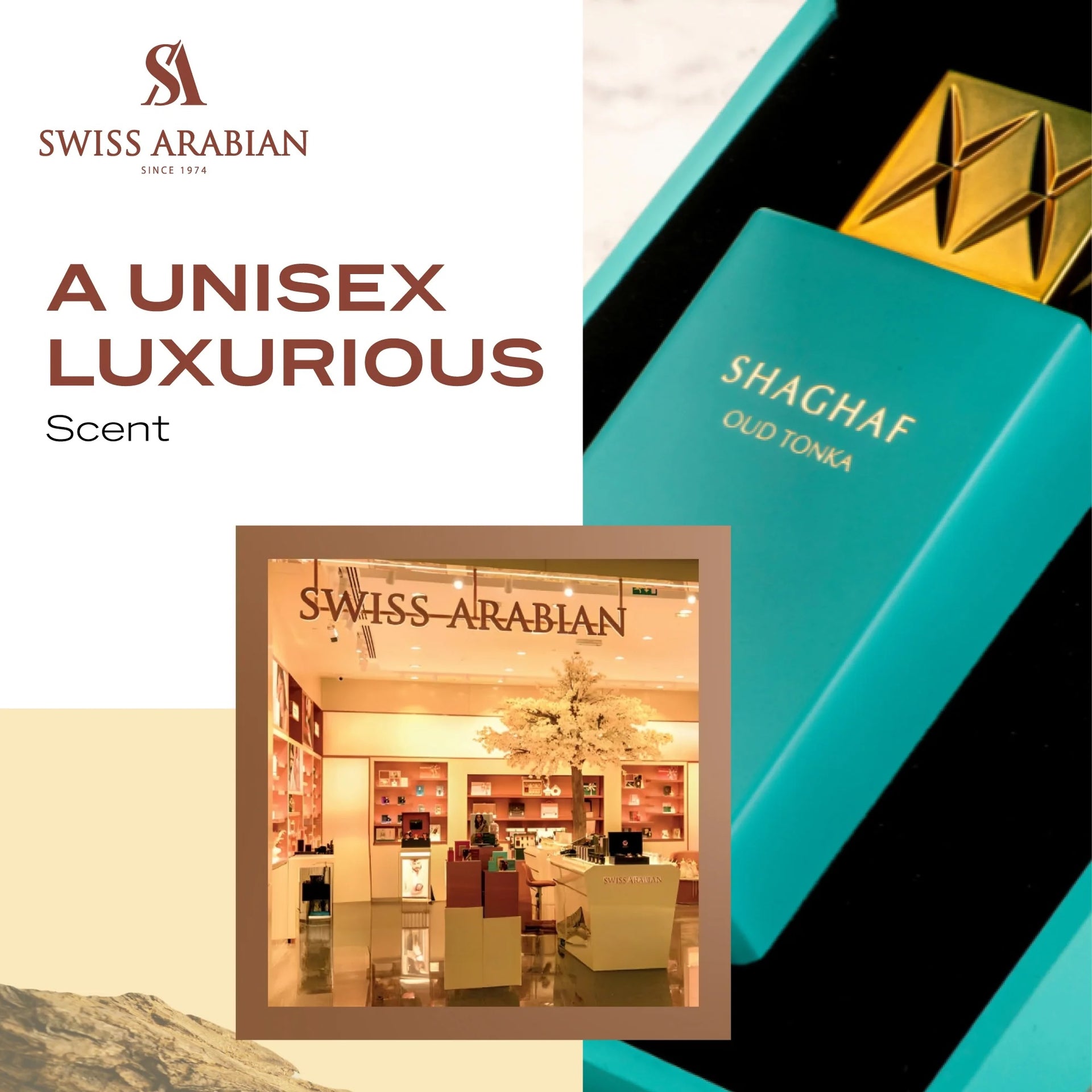 Swiss Arabian - Shaghaf Oud Tonka - Perfume de vainilla con fragancia de ámbar cálido - Atractivo terroso y amaderado - Encantadora fusión de perfume árabe - 75ml/2.5 oz