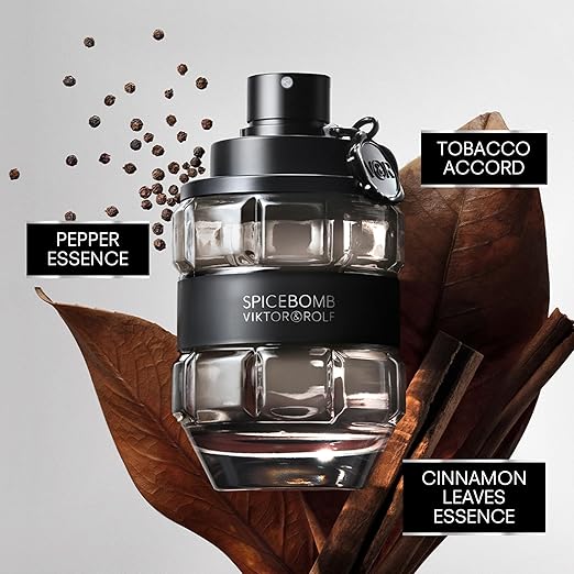 Viktor Rolf Spicebomb Eau De Toilette Woody & Spicy Cologne For Men 90ml