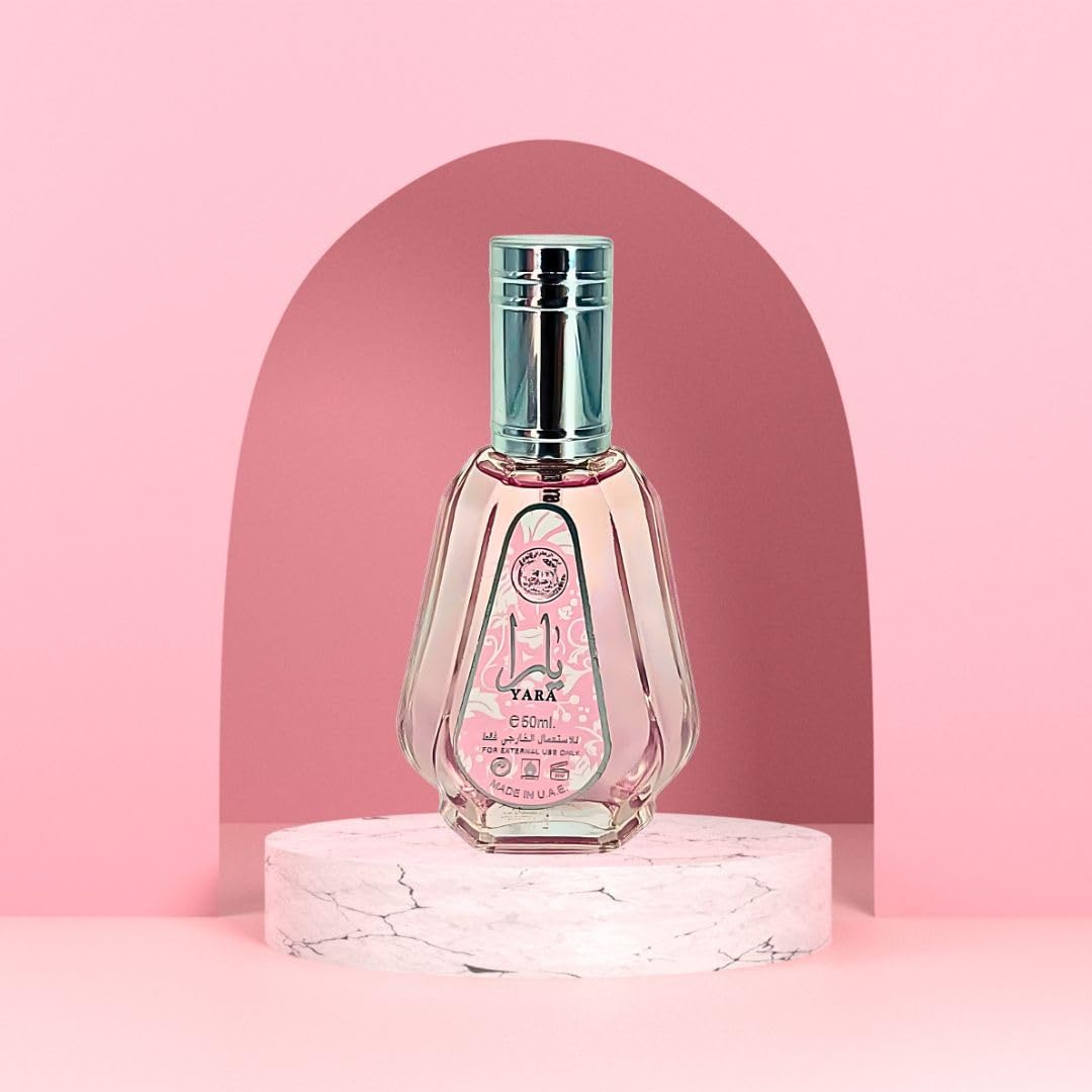 Lattafa Yara Eau de Parfum Spray Fragancia Duradera para Mujer 1.7 Onzas / 50ml